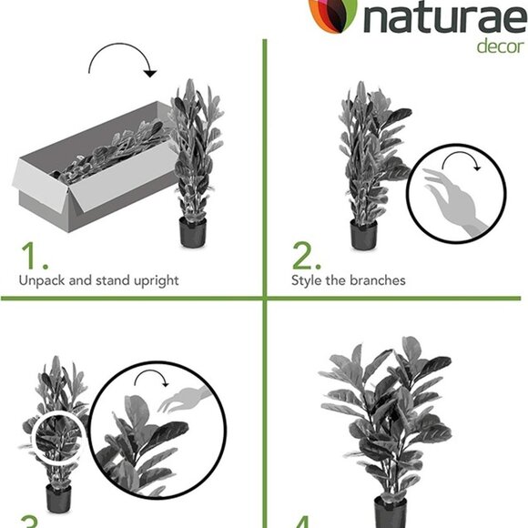 NEW Lifelike Artificial Indoor and Outdoor House Plant - UV Resistant - 35" High - Picture 6 of 7